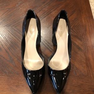 Nine West Block Heel Black Patent Leather, Size 10